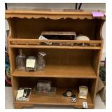 Wooden book shelf contents NOT INCLUDED