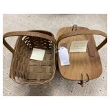 Longaberger spring basket and double sided purse