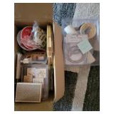 Quilting supplies and crafting stamps