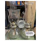 (2) oil lamps
