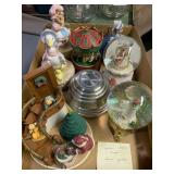 Music boxes and snow globes