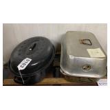 Vintage turkey roster and roster pan