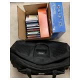 Travel bag on wheels, Zumba, balance ball, more