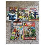 Vintage comic books Spider-Man, Iron Man