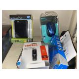 Bluetooth headphones, hard drive, mouse, more