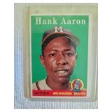 Hank Aaron 1958 Topps baseball card