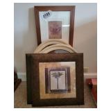 (5) framed pictures