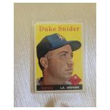 Duke Snider 1958 Topps baseball card