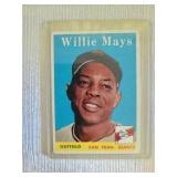 Willie Mays 1958 Topps baseball card