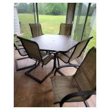 Patio table with 6 chairs