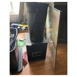 Space heater, trash can and frame