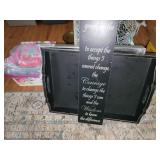 Trays and decor