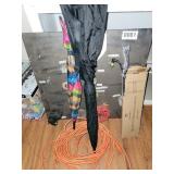 Umbrellas, extension cord, TV wall mount & more