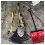 Rake, broom, axe, and more