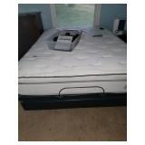 Wireless adjustable base queen bed
