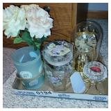 Clock, candles and more