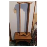 Wooden bench and shelf