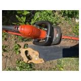 B&D electric hedge trimmer, (2) hand saws
