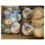 Cups and saucers, plates.