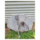 Basketball hoop and backboard
