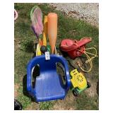 Kids chairs, swing, outdoor toys