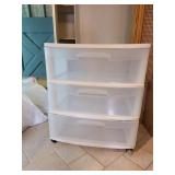 3 drawer plastic storage