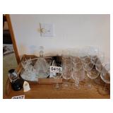Wine glasses and shot glass set