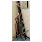 Umbrellas, crow bar, Level, and more