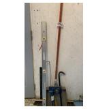 Level, caulk gun, crow bar and more