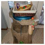 Cat tower and toys
