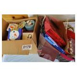 Christmas gift boxes and bags