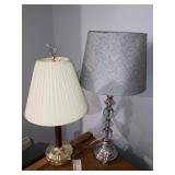 (2) table small lamps