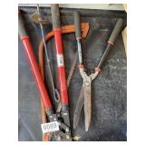 Hedge Shears, Loppers, Bow Saw