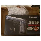 Air soft gun, pellets, sports cards
