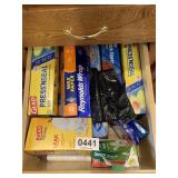 Foil, Press N Seal, trash bags & more