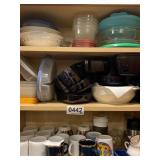 Coffee cups, storage containers and more