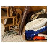 Blanket, candle sconces, more