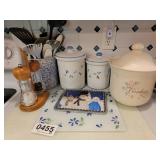 Canister set, cookie jar & more