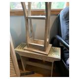 (2) wooden stools