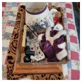 Blanket, pictures,  lamp shade and more