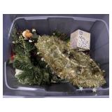 Tote of Christmas decor