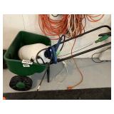 Grass seed sprayer and liquid sprayer