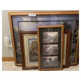 (3) Framed pictures