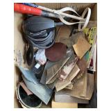 Craftsman Sander, sandpaper, paint mixer