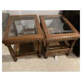(2) end tables