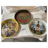 Vintage advertising beer trays