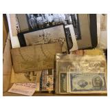 Newspaper clippings, guide book