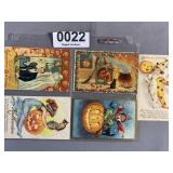 Vintage Halloween post cards