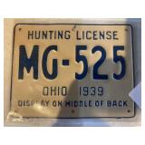 Metal hunting license