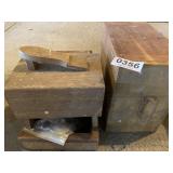 Shoe shine, wooden boxes, more